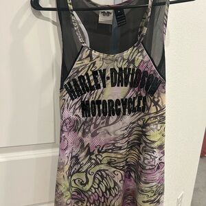 Harley-Davidson Black Mesh Tank Top